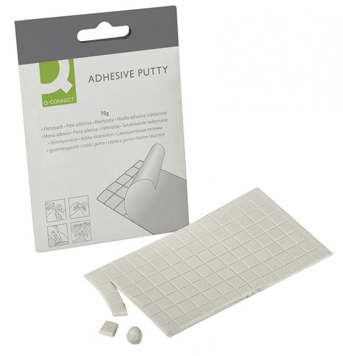 Pastile adezive nepermanente, 70gr, 78buc/set, Q-Connect - albe [2]