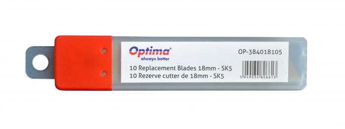 Rezerve cutter 18mm SK5, 10 buc/set, Optima [4]