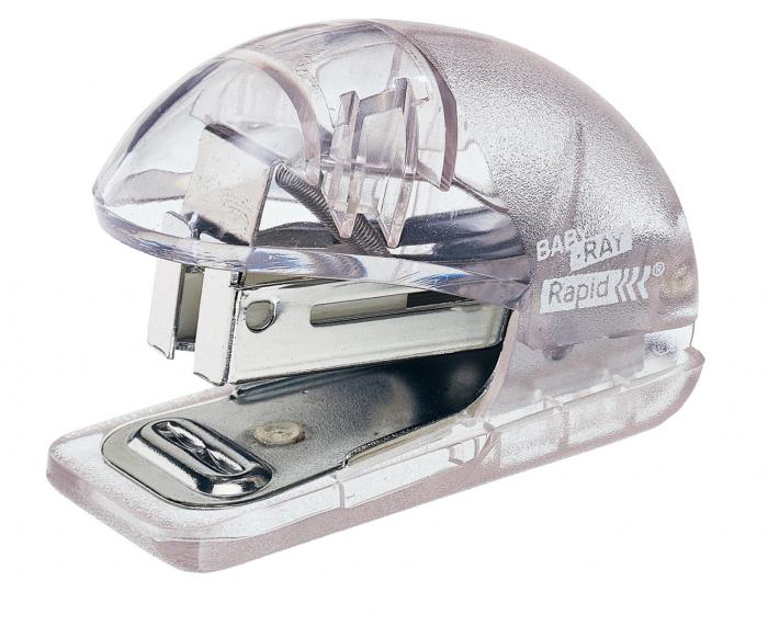Mini-capsator plastic RAPID Baby Ray F4, 10 coli, blister - albastru translucid [2]