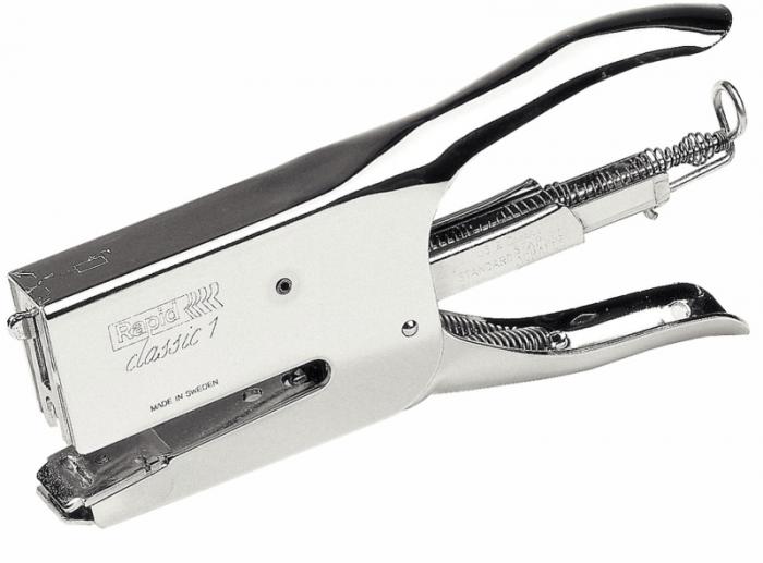 Capsator de mana metalic Classic RAPID K1 (tip cleste), capse 24/6, 50 coli, [3]
