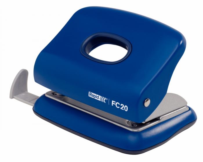 Perforator plastic RAPID FC20, 20 coli - albastru [3]