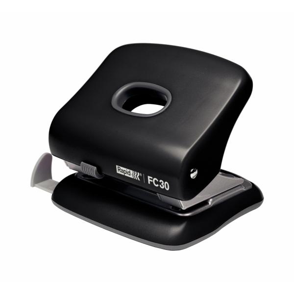 Perforator plastic RAPID FC30, 30 coli - negru [3]