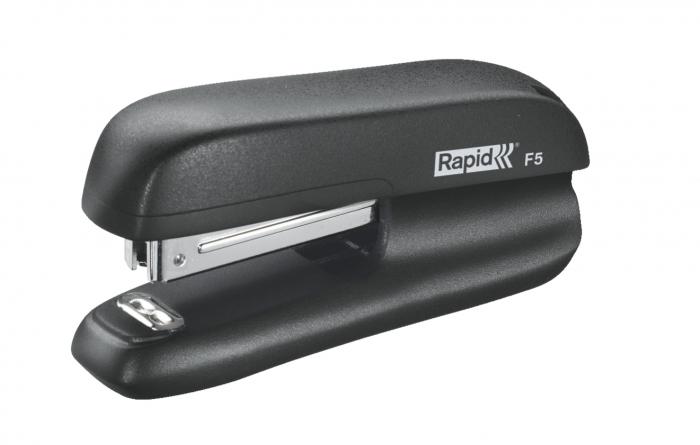 Mini-capsator plastic RAPID F5, 10 coli - negru [2]
