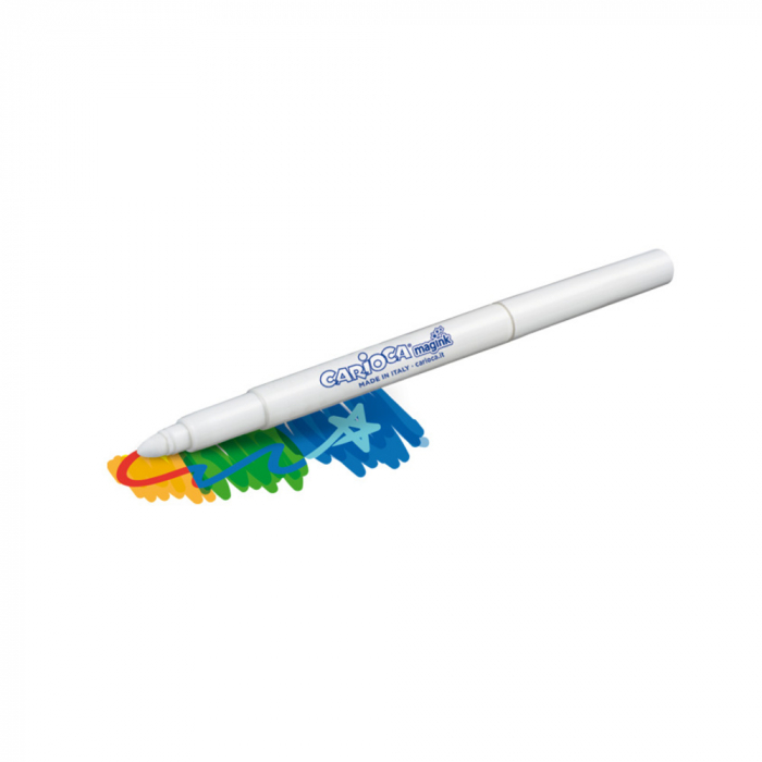 Carioca, varf gros - 6mm, 9 culori+1 magic marker/cutie, CARIOCA Color Change [6]