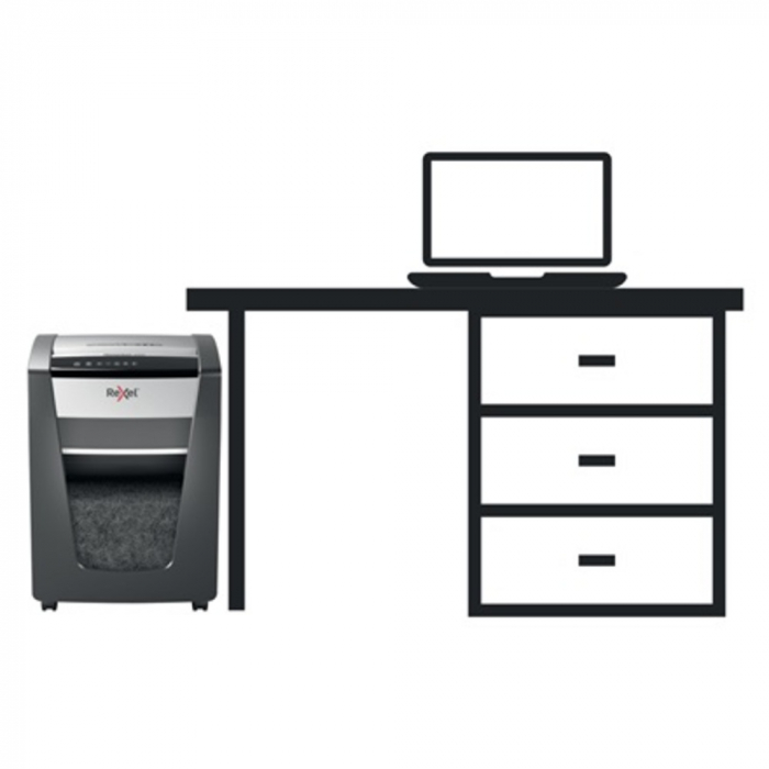 Distrugator documente manual REXEL MOMENTUM X420, P4, cross-cut (confeti), 20 coli, cos 30l, negru [6]