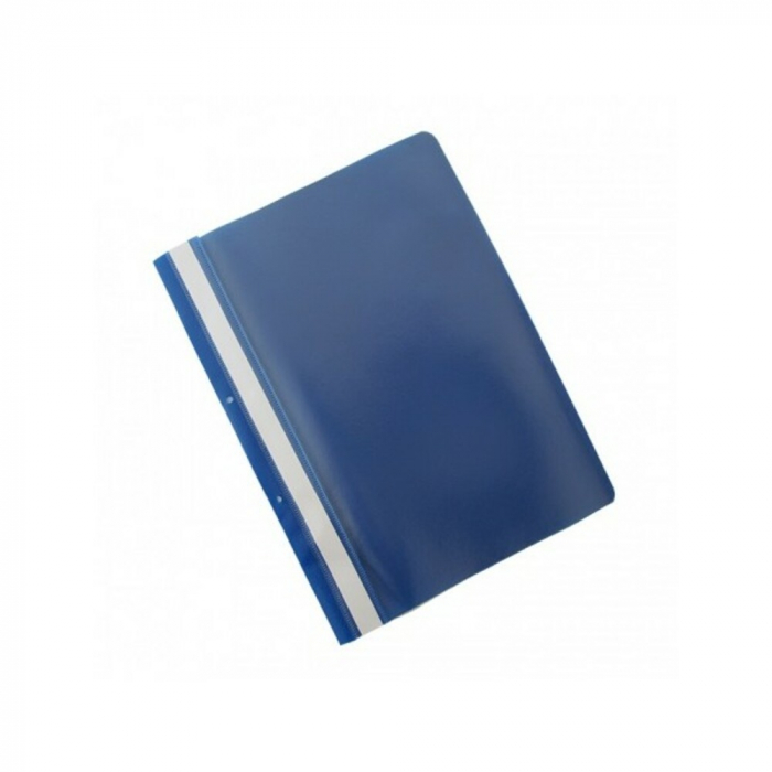 Dosar plastic PP cu sina, cu gauri, grosime 100/170microni, 50 buc/set, Office Products - bleumarin [2]