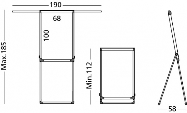 Flipchart magnetic Smit Shift [7]