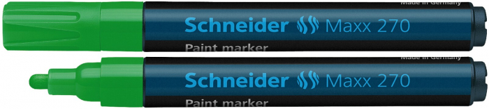 Marker cu vopsea SCHNEIDER Maxx 270, varf rotund 1-3mm - verde [1]