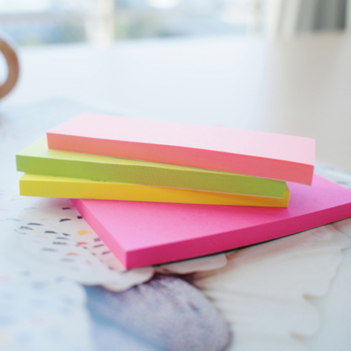 Notes autoadeziv 76 x 76 mm, 3 x 50 file/set, Stick"n - 3 culori fosforescente [2]