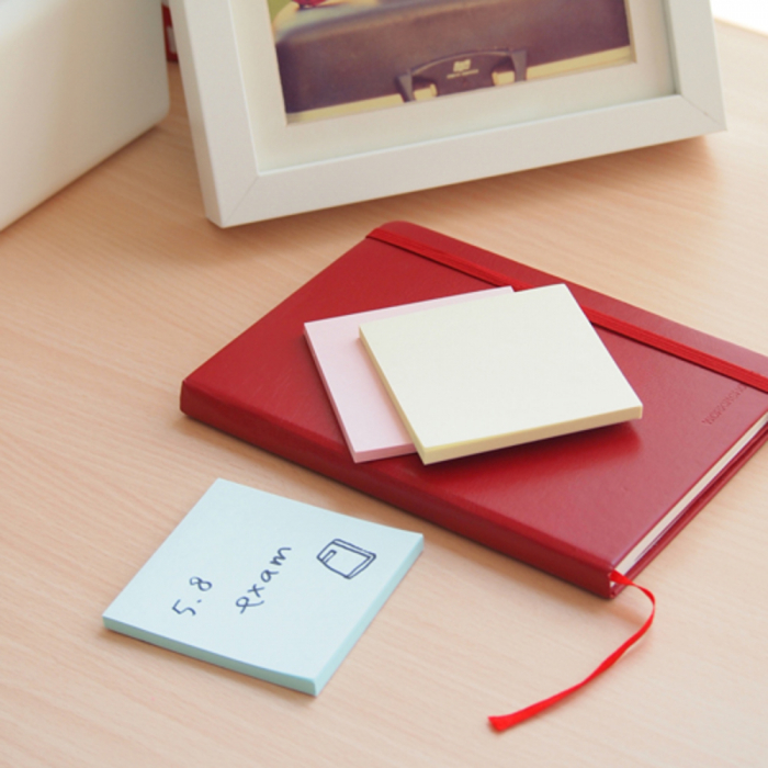 Notes autoadeziv 76 x 76 mm, 3 x 50 file/set, Stick"n - 3 culori pastel [2]
