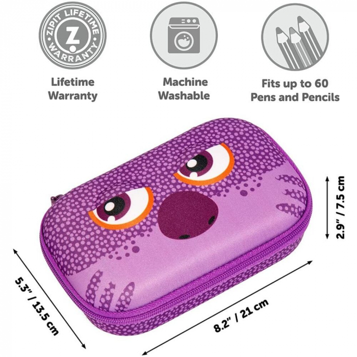 Penar cu fermoar, ZIPIT Wildlings Storage box - mov [2]