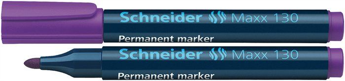 Permanent marker SCHNEIDER Maxx 130, varf rotund 1-3mm - violet [1]