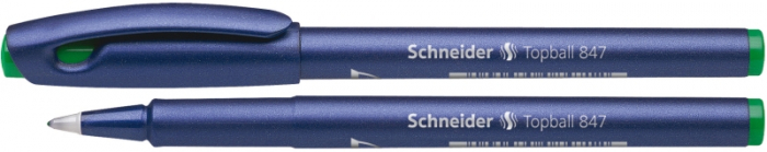 Roller SCHNEIDER Topball 847, varf cu bila 0.5mm - scriere verde [1]