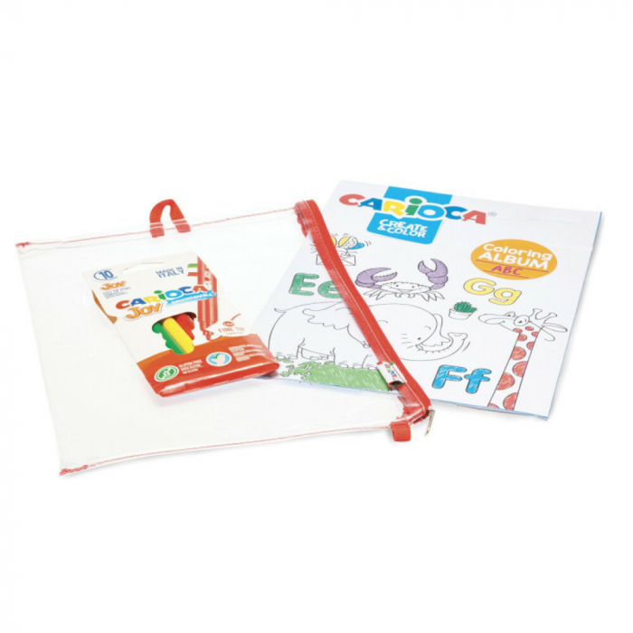 Set articole creative, cu album pentru colorat CARIOCA Create & Color - ABC & Number [3]