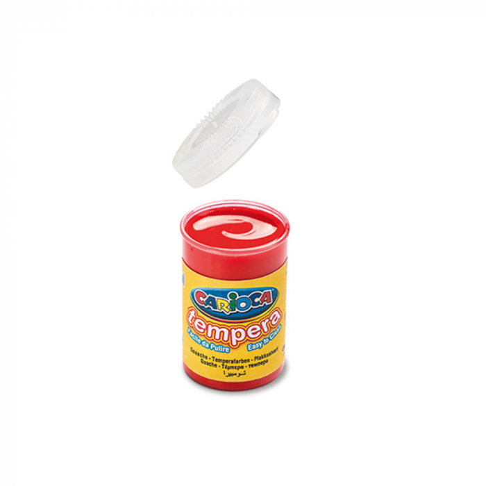 Tempera super lavabila, 5 culori x 25ml/set + pensula, CARIOCA Tempera [2]
