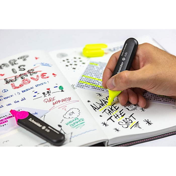 Textmarker SCHNEIDER Job, varf tesit 1+5mm - galben [3]