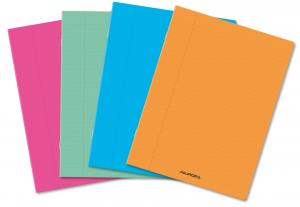 Caiete - Caiet A5, 36 file - 80g/mp, liniat stanga, coperta PP transparent color, AURORA - matematica