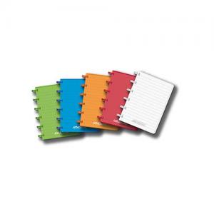 Produse din hartie - Caiet A6, 72 file - 90g/mp, coperta PP transparent color, AURORA Adoc - dictando