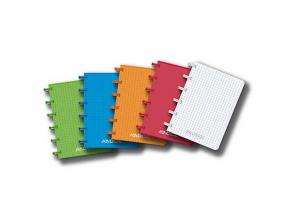 Produse din hartie - Caiet A6, 72 file - 90g/mp, coperta PP transparent color, AURORA Adoc - matematica