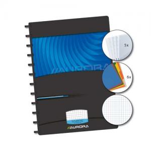 Produse din hartie - Caiet A4, 72 file - 90g/mp, coperta PP Mano, cu separatoare, AURORA Adoc - matematica