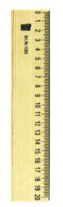 Diverse - Rigla din lemn, 20cm, ALCO