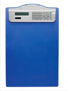 Clipboarduri - Clipboard simplu A4, din plastic rigid, cu calculator, ALCO - albastru