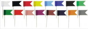 Ace cu gamalie, pioneze - Stegulete colorate, 20/cutie, ALCO - rosu