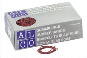 Elastice - Elastice pentru bani, 1000g/cutie, D 85 x 1,5mm, ALCO