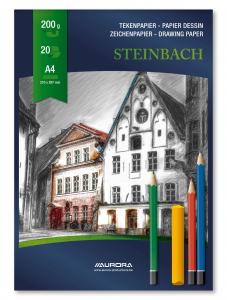 Bloc desen A4, 20 file - 200g/mp, AURORA Steinbach [1]