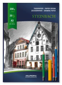 Bloc desen A3, 20 file - 200g/mp, AURORA Steinbach [2]