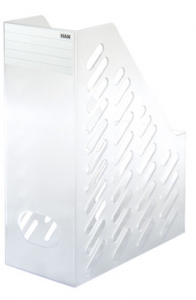 Suporturi verticale - Suport vertical plastic pentru cataloage HAN Brillant XXL - transparent mat