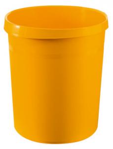 Cos de birou pentru hartii, 18 litri, HAN Grip - galben [2]