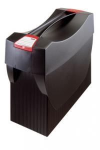 Suport plastic pentru 20 dosare suspendabile, cu capac, HAN Swing Plus - negru [1]