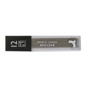 Creioane si creioane mecanice - Mine pentru creion mecanic 0.7mm, 12/set, Q-Connect - HB