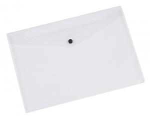 Folii si mape pentru protectie documente - Mapa PP protectie documente A3 landscape, inchidere cu capsa, Q-Connect - transparent
