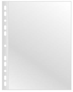 Folii si mape pentru protectie documente - Folie protectie pentru documente, 120 microni, 100folii/cutie, Q-Connect - cristal
