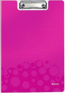 Clipboarduri - Clipboard dublu LEITZ Wow, PP - roz metalizat