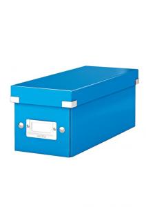 Birotica si IT - Cutie pentru 30/60 CD-uri, LEITZ Click & Store, carton laminat - albastru