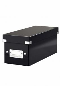 Birotica si IT - Cutie pentru 30/60 CD-uri, LEITZ Click & Store, carton laminat - negru