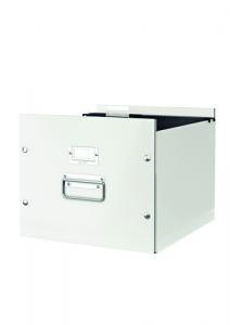 Suporturi pentru dosare suspendabile - Cutie LEITZ Click & Store, pentru 50 dosare suspendabile - alb