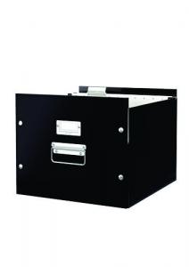 Suporturi pentru dosare suspendabile - Cutie LEITZ Click & Store, pentru 50 dosare suspendabile - negru