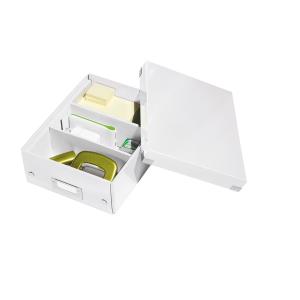Cutii arhivare - Cutie LEITZ Organizer Click & Store mica - alb