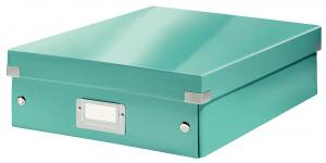 Cutii arhivare - Cutie LEITZ Organizer Click & Store medie - turcoaz