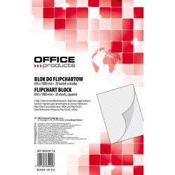 Hartie pentru flipcharturi - Rezerva hârtie pentru flipchart, 70g/mp, 100x65cm, 20 coli/top, Office products - caroiata