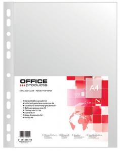 Folii simple pentru protectie documente - Folie protectie pentru documente A4, 40 microni, 100folii/set, Office Products - transparenta