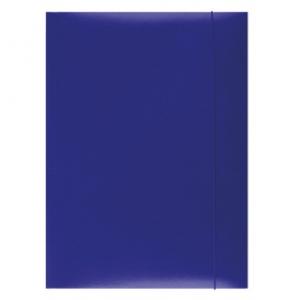 Mape din carton - Mapa din carton plastifiat cu elastic, 300gsm, Office Products - albastru