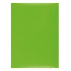 Mape din carton - Mapa din carton plastifiat cu elastic, 300gsm, Office Products - verde