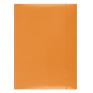 Mape din carton - Mapa din carton plastifiat cu elastic, 300gsm, Office Products - orange