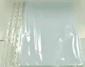 Folii simple pentru protectie documente - Folie protectie pentru documente A5, 80 microni, 50 buc/set, Optima - transparent