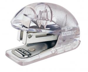 Mini-capsator plastic RAPID Baby Ray F4, 10 coli, blister - albastru translucid [1]